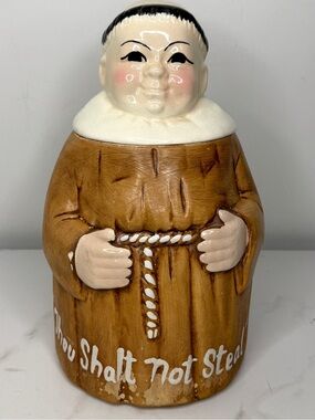 1960’s Monk Though Shalt Not Steal cookie jar